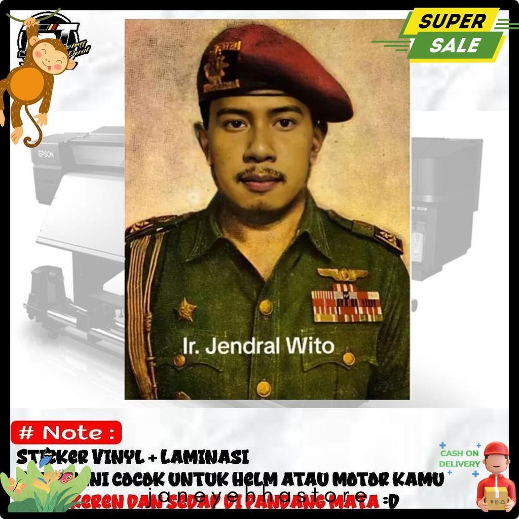 

Cusss Serbu! Stiker Poster Sampitak Jendral Wito Keren