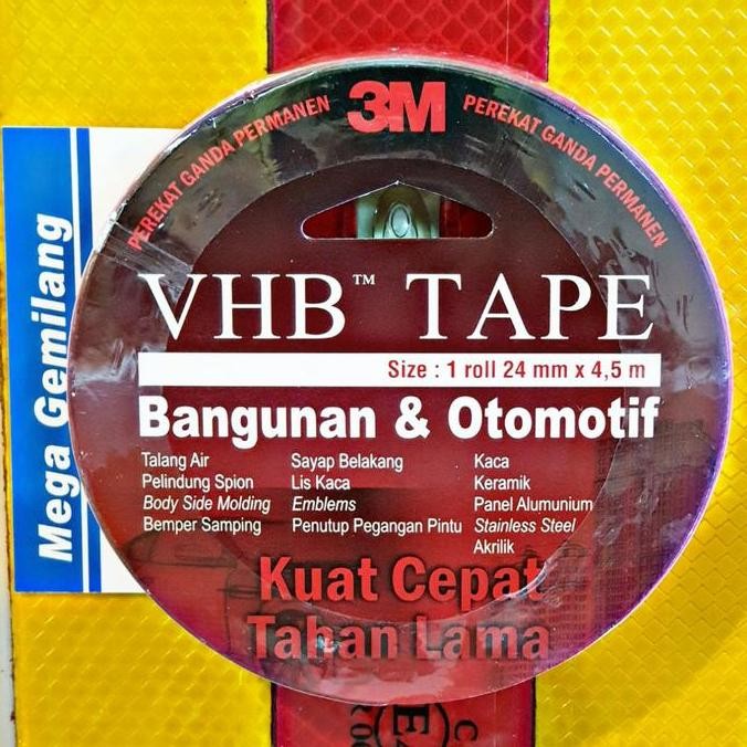 

DB106 >> Double Tape 3M VHB 4900 - Size 24mm X 4.5m - Tebal 1.1mm