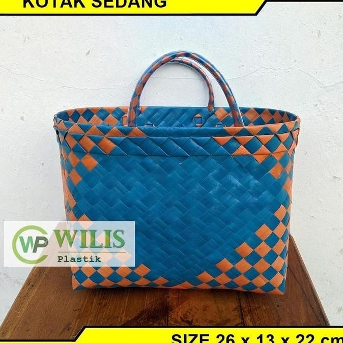 

DF176 - MURAHH!!!! Tas Bingkisan KOTAK SEDANG (M) / Tas Anyaman Plastik