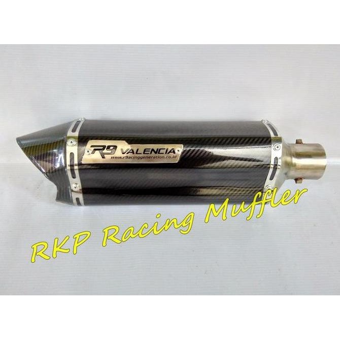 Knalpot R9 valencia carbon for Sonic GTR MX King NMAX Satria F150 Original