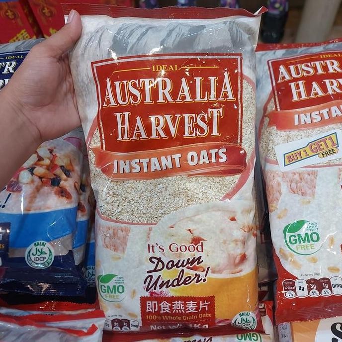 

australia harvest instant oats 1kg ideal oatmeal sereal sehat