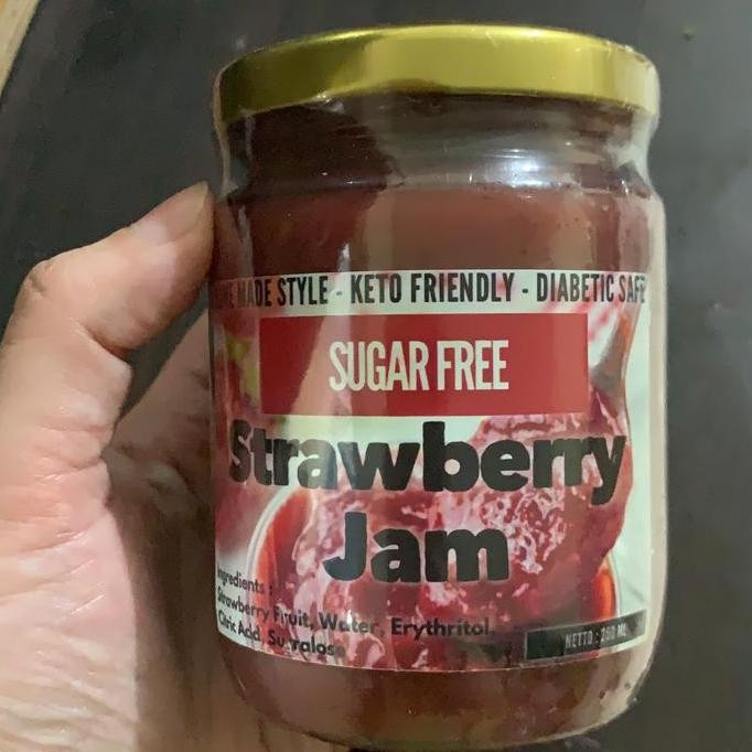 

Selai Keto Strawberry Jam Sugar Free aman diabetes bukan smuckers