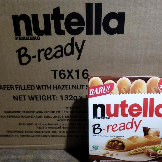

nutella b ready 1karton isi 16 pcs