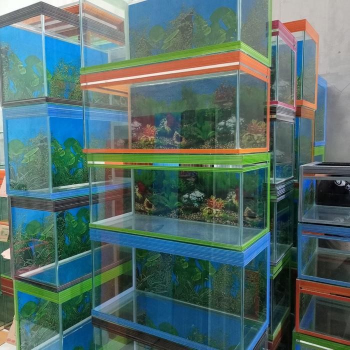 RA Aquarium kaca minimalis 50 60 cm