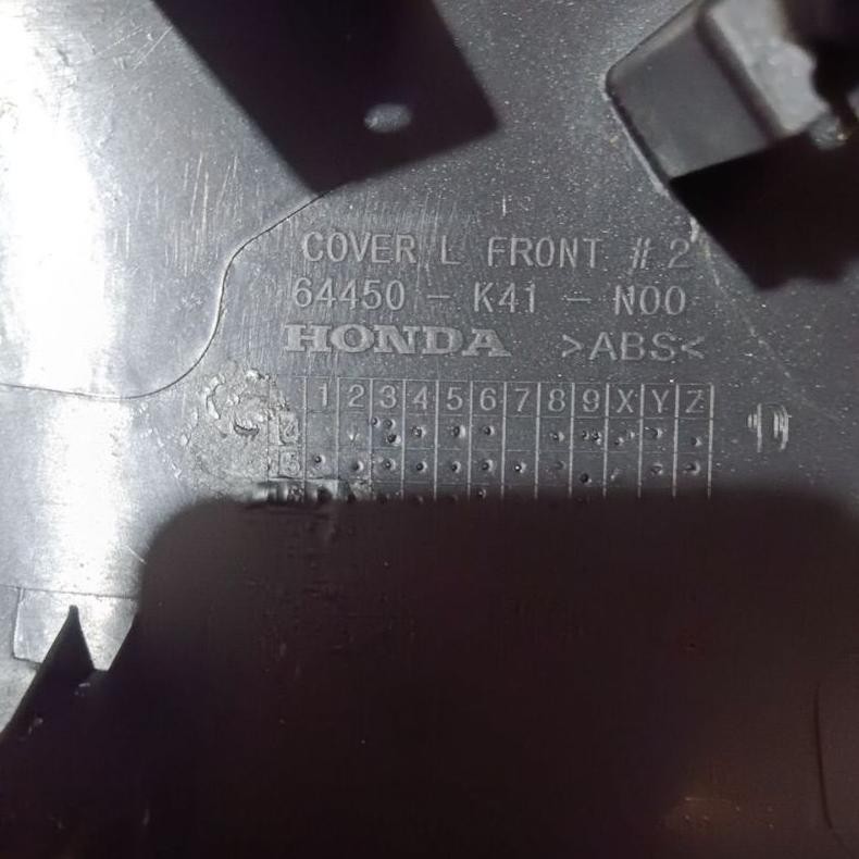 Premium Cover Front L K41 64450 Sayap Supra X125 Fi  Original Honda Premium