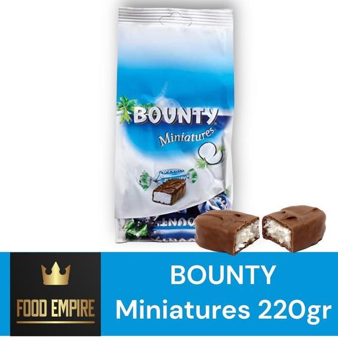 

BOUNTY Miniatures 220 gram - Cokelat Kelapa Mini Bounty