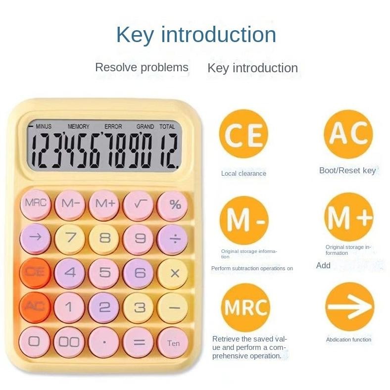 

Cod Kalkulator Korea Dopamin Warna Pastel Lucu 12 Digit Tombol Mekanik Kalkulator Kawaii Sekolah Kantor Peralatan Alat Tulis Kantor Pink Kuning Biru Kawai Hadiah Cewek Saku Kue Meja Kecil Mini Portable Ng-92
