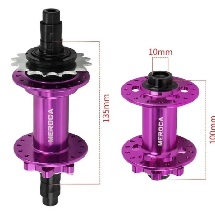 Premium Meroca Hub Freehub Single Speed Disc Brake 32 Hole 16T 5 Bearing Hub Sepeda BMX Dirt Jump Fi