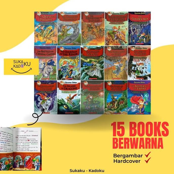 PROMO Geronimo Stilton The Kingdom of Fantasy Books Set Buku Cerita Anak