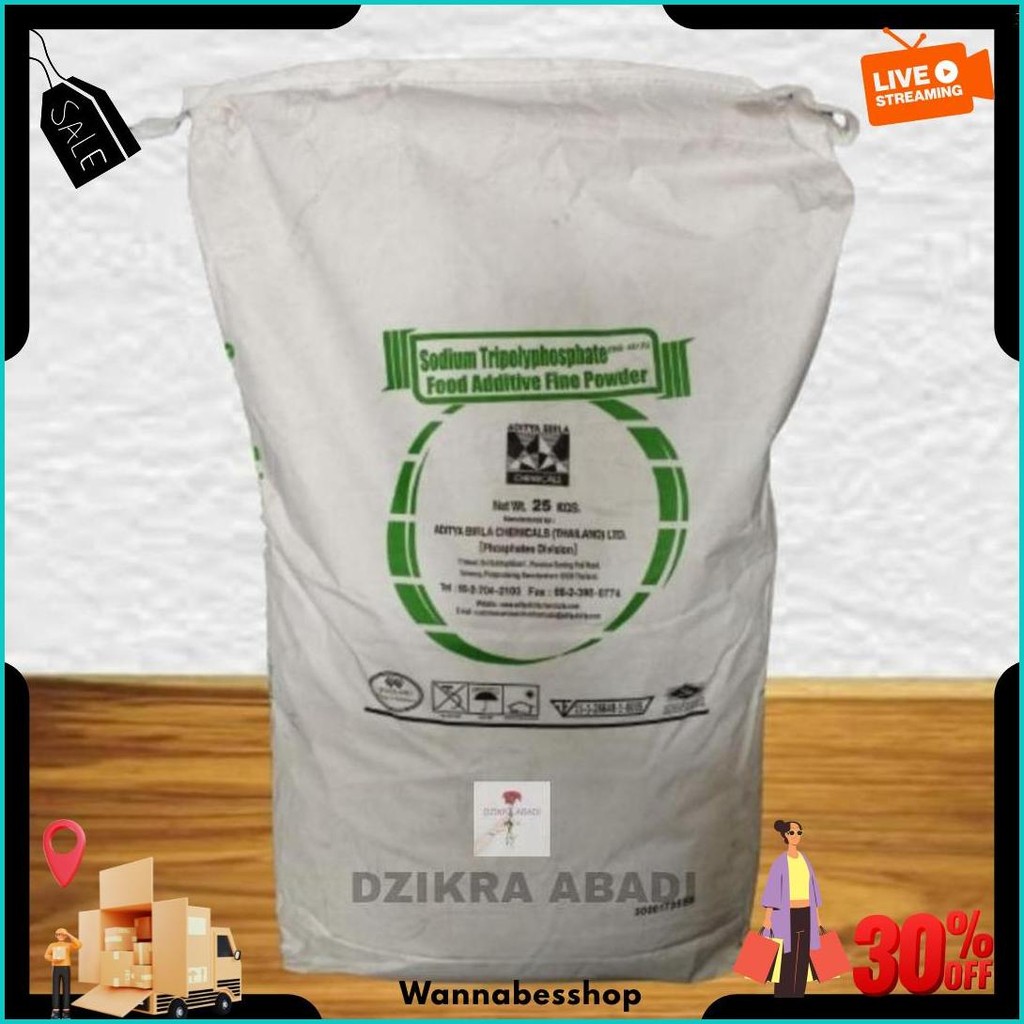 

Stpp Sodium Tripolyphosphate Pengenyal Bakso Food Grade 100.Gr Siap Kirim