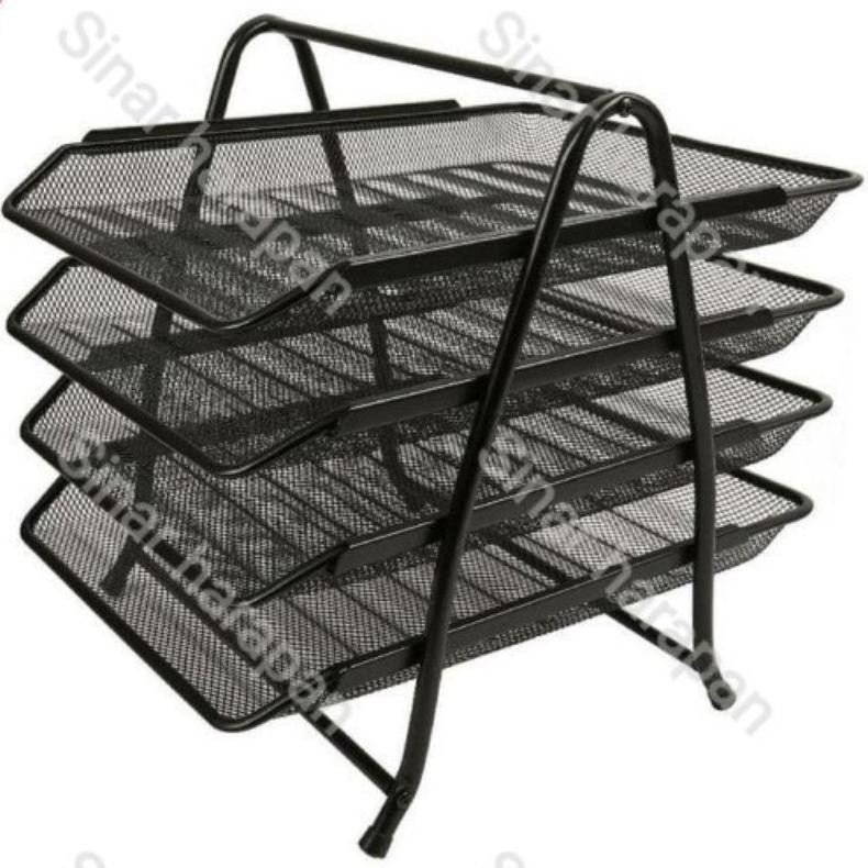 

Kuke Rak Dokumen Kertas Elevated Letter Tray Susun Besi Lij-56