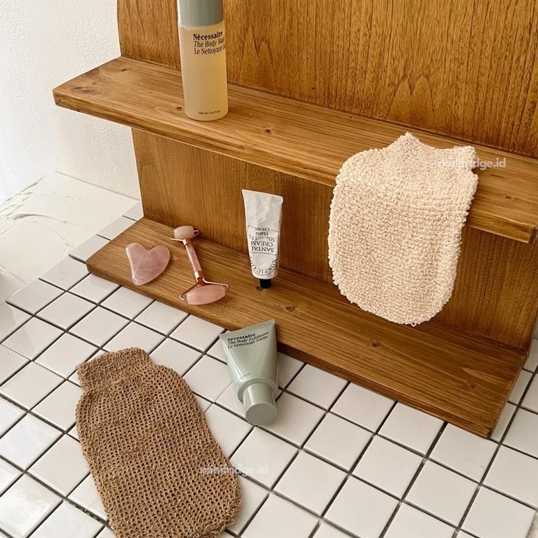 [MINIFRIDGE] Fiber Gloves Exfoliating Face and Body Glove Penghilang Daki Magic Gloves Sarung Tangan