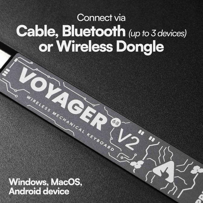 VOYAGER68 65% 67-keys Mechanical Keyboard by Press Play