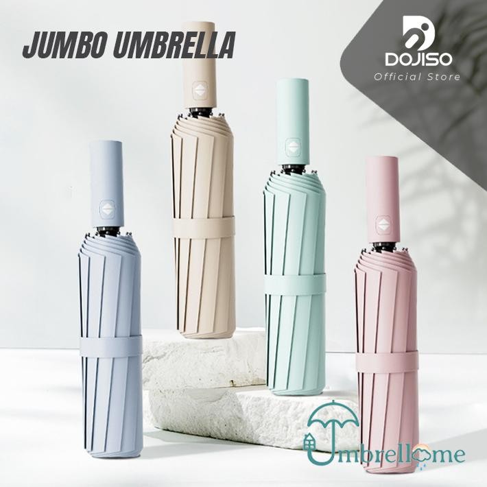 Payung Otomatis Jumbo 12 Rusuk Ganda Super Besar Anti Hujan UV Payung Buka Tutup Otomatis Payung Per