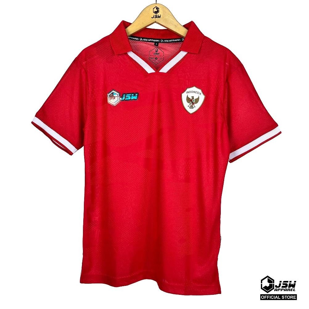 JSW APPAREL - Jersey Fantasy Timnas Indonesia Berkerah Bahan Premium