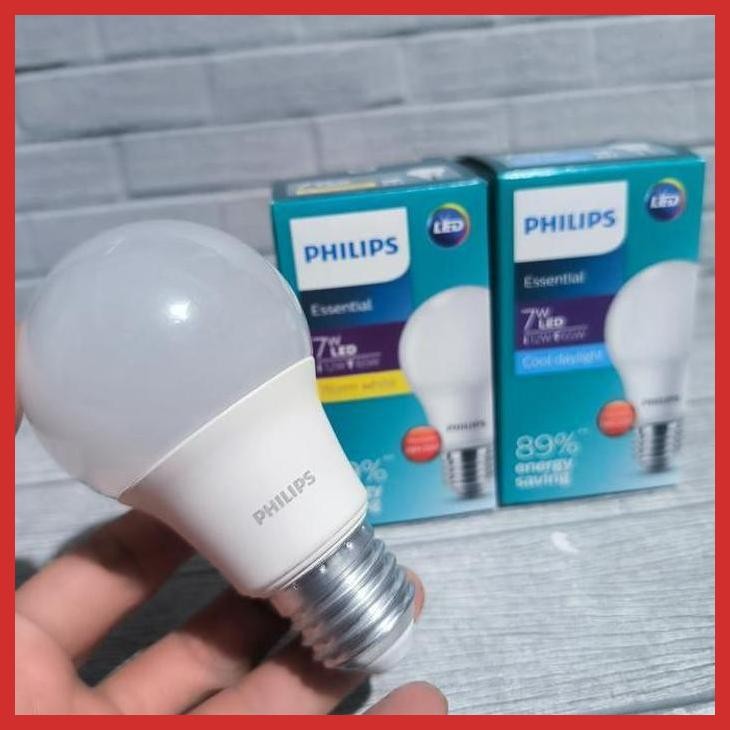 COD LAMPU LED PHILIPS ESSENTIAL 7W 7 WATT BOHLAM BOLAM BERGARANSI 1 TAHUN (LISTRIK LAMPU RUMAH TANGG