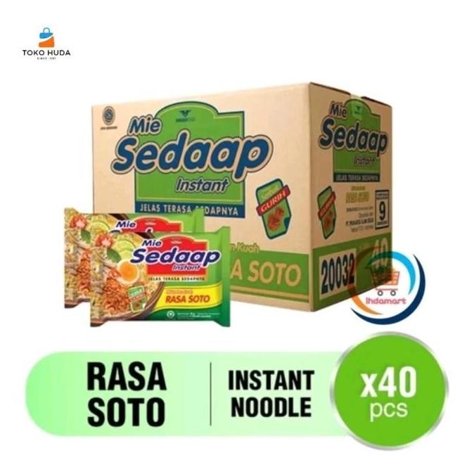 

MIE SEDAAP GORENG 1 Dus l Mie Sedaap Soto 1 Karton Isi 40 pcs