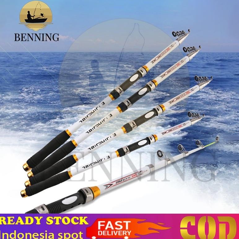 Sale [Rintisanlaut] Taffsport Ghotda Joran Pancing Antena Portable Carbon Fiber Telescopic - Cf3000/