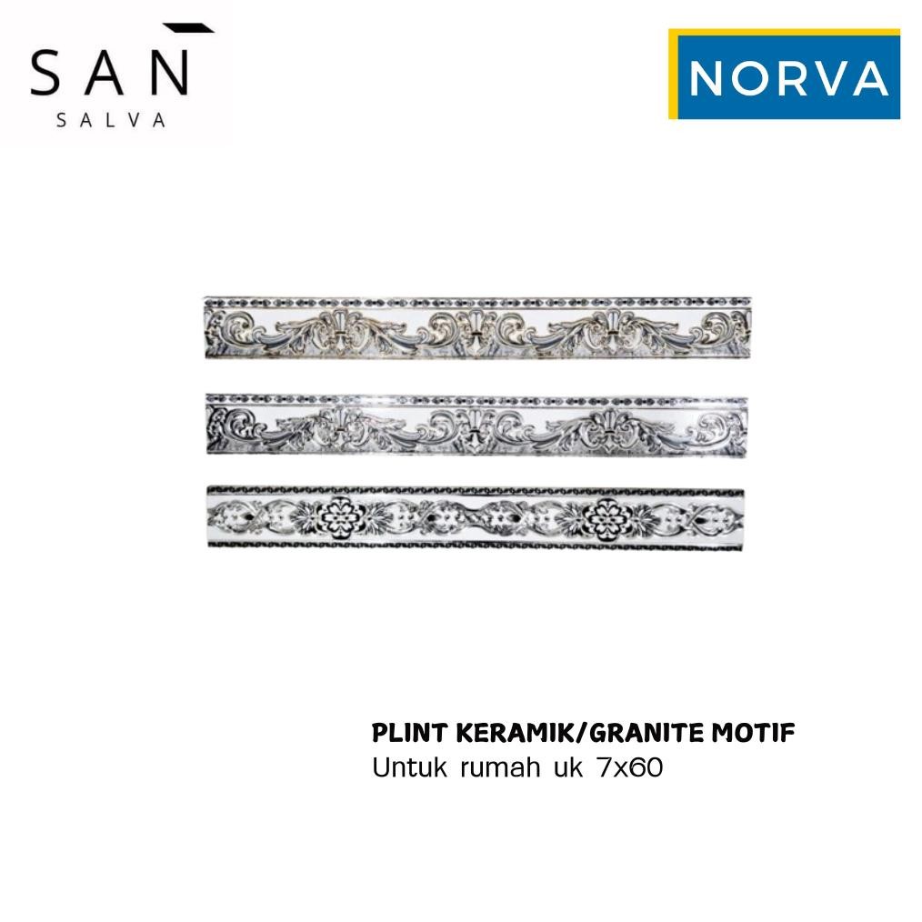 Plint Dinding Motif / Plint Keramik Granite / Plint untuk Rumah 7x60 aSt