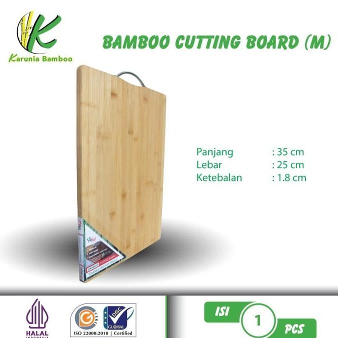Talenan Bambu ukuran besar / Bamboo cutting board / chopping board