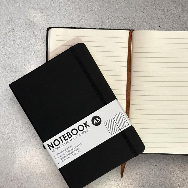 

[Kecil Notebook Diary Catatan Jurnal Polos Garis Hardcover A5 Df-8