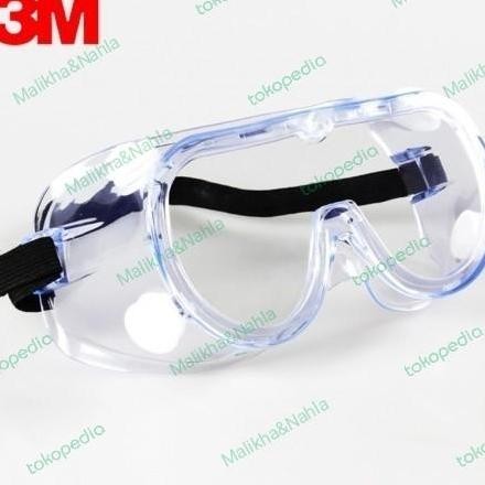 3M 1621 AF Safety Goggle ANTI FOG Kacamata Goggle Lab 3M 1621AF