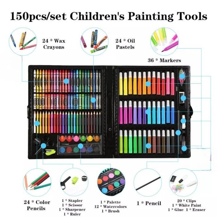 

Promo Kuke Art Set 150 & 208 Pcs Crayon Krayon Full Set 150 & 208 Pcs Peralatan Gambar Lukis Pensil Warna 1 Set Colouring Pensil Nt-137