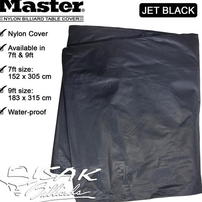 Master Nylon Table Cover Black - Tutupan Meja Billiard Pool Taplak