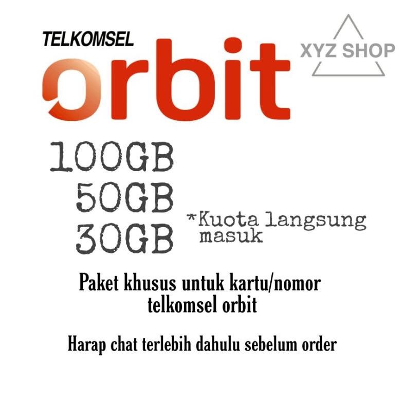 Paket Data Kuota Telkomsel Orbit