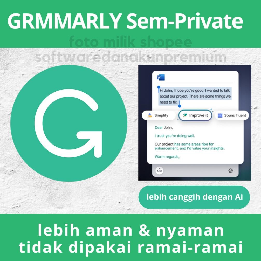 Software Grammarly Pribadi