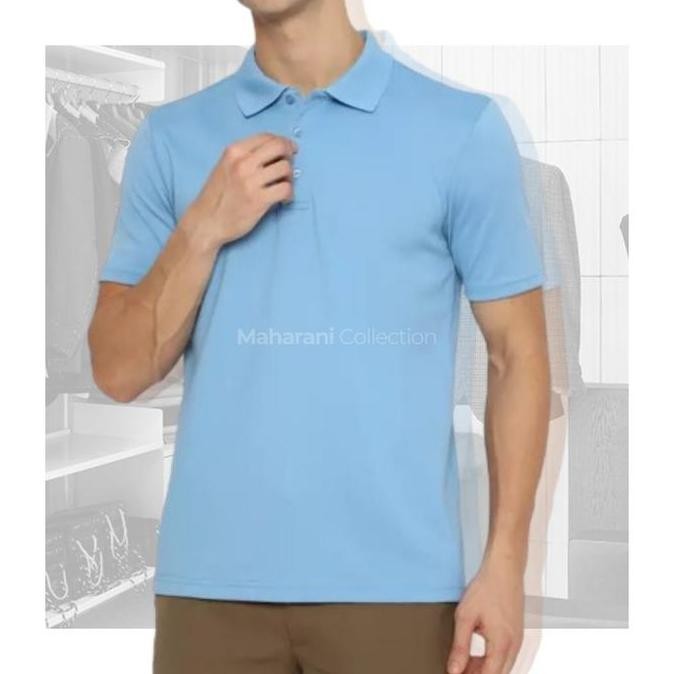 Kaos Polo Shirt Pria Dry Fit Golf Tennis Seamless Premium