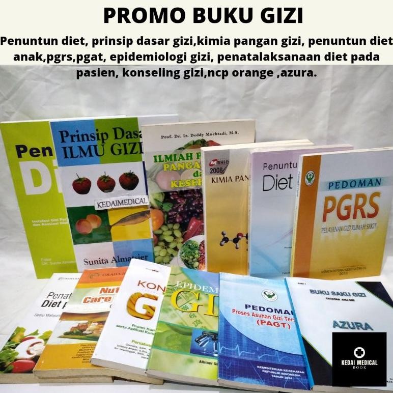 Ct_C1077 Promo Buku Gizi Semester Awal (Azura, Cagi ,Pgat, Pgrs, Konseling, Prinsip Dasar Gizi, Skri