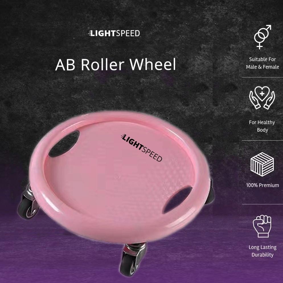 TERMURAH LIGHTSPEED AB Roller Wheel for Abdominal / Mute Four Wheel Abdominal Abs Roller/CORE COASTE