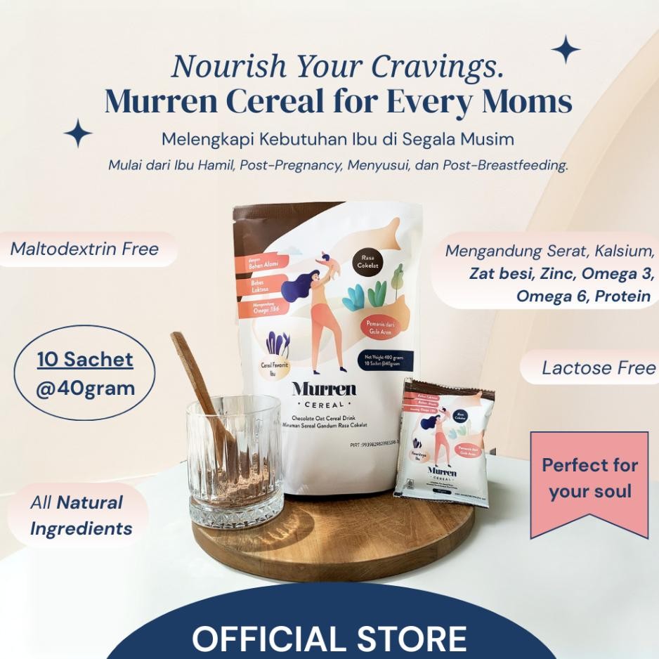 

Murren Cereal Isi 10 Sachet 40Gram Food Favt Ibu