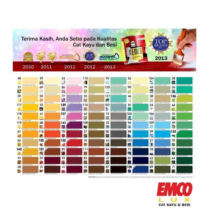 Emco Lux Cat Kayu & Besi 1kg Warna Coklat Brown Cokelat Beige Khaki