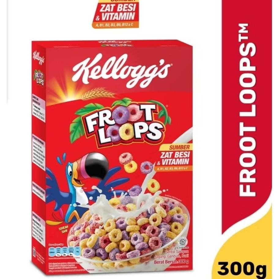 

Kelloggs Froot Loops Breakfast Cereal 300Gr