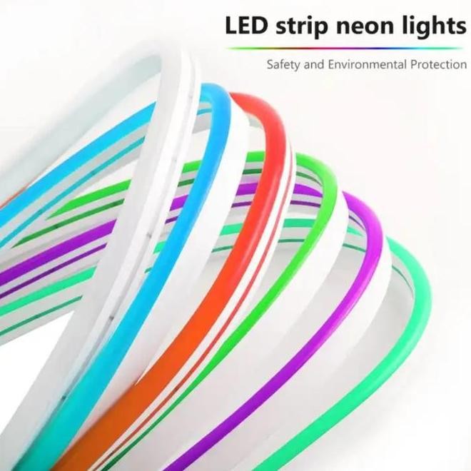 PROMO NEON FLEX LAMPU LED SELANG 5 METER DC 12V BAGUS (LISTRIK LAMPU RUMAH TANGGA KANTOR HIASAN )