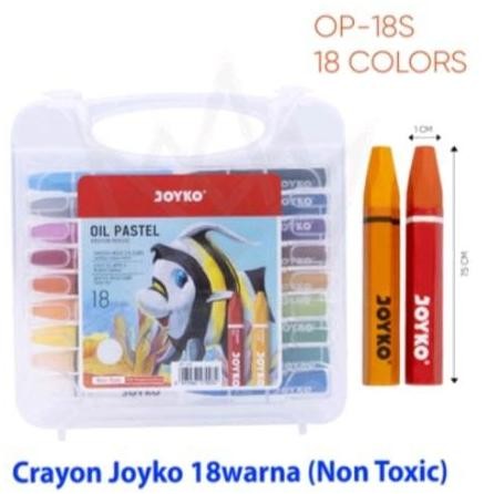 

(1 set)Crayon/Oil pastel/crayon joyko 18 warna/crayon titi 18 warna/oil fastel/crayon joyko/crayon Stationery