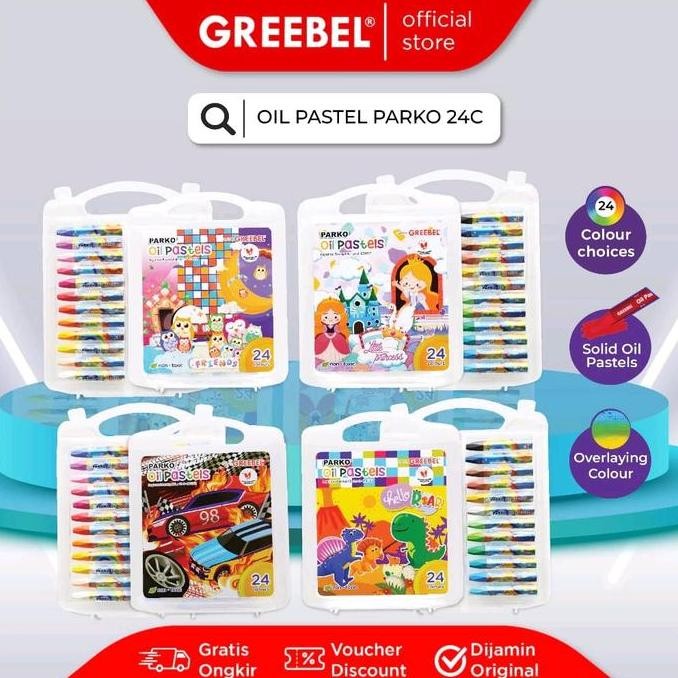

Greebel Crayon Parko Oil Pastel 24 warna / crayon parko greebel