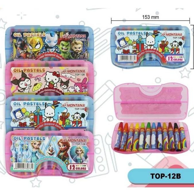 CRAYON BESAR 12warna/krayon/oil pastel/KRAYON SANRIO