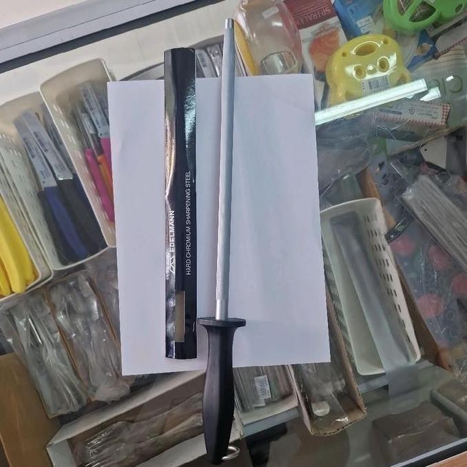 027-12 Hard Chromium Sharpening Steel 12inch, Pengasah Pisau Edelmann 30cm CO