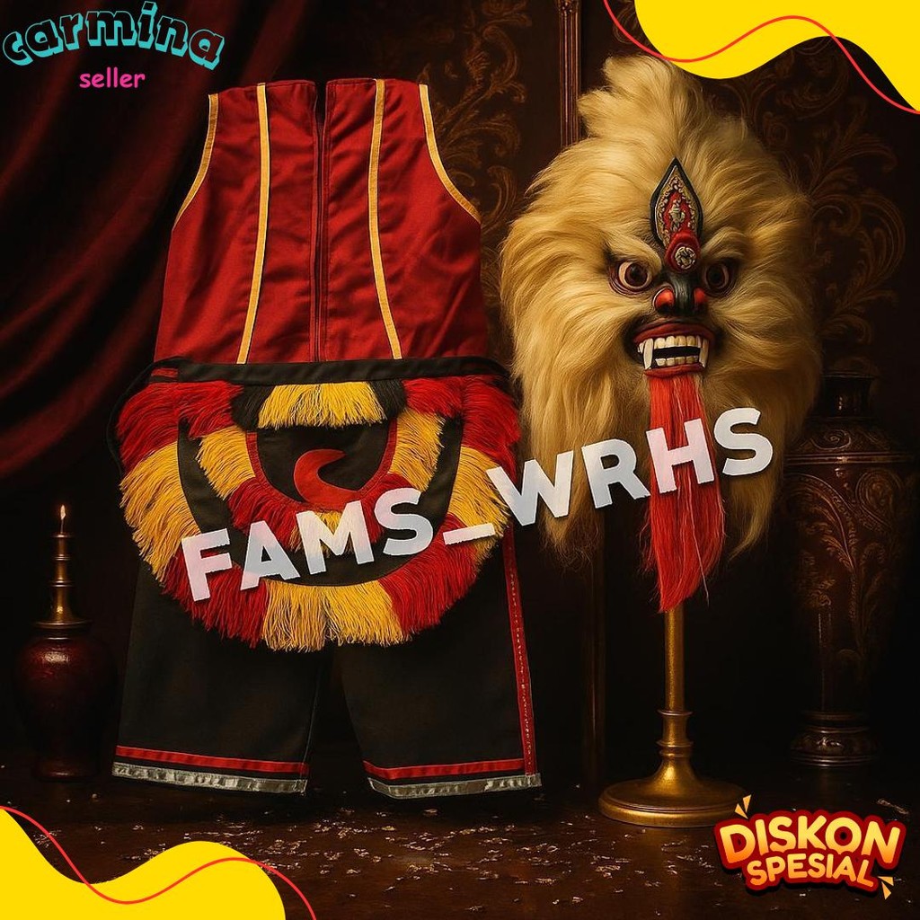 Cod Baju Setelan Ganongan Anak Dewasa Celana Rompi Ganongan Dan Jaranan