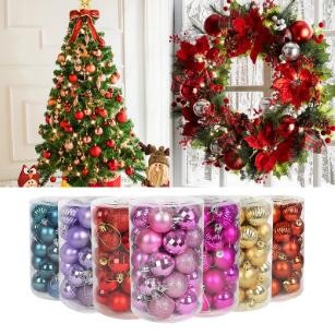 HIASAN POHON NATAL BOLA BOLA ORNAMEN NATAL GANTUNG