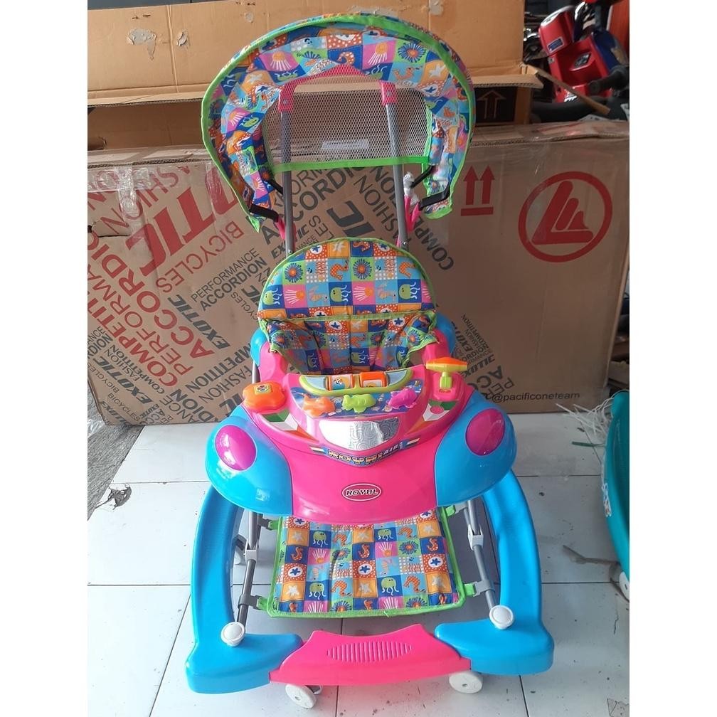 New BabyWalker/BABY WALKER ROYAL 8383 C / 8683 SC CANOPY AYUN MUSIK 10 RODA