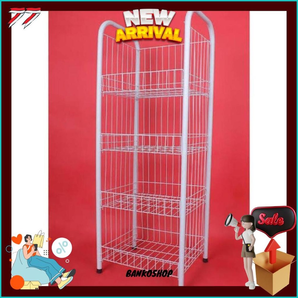 Rak Chiki / Rak Chiki 4 Susun / Rak Chiki Jumbo/ Rak Chiki 4 Tingkat / Rak Chiki / Keranjang Chiki T