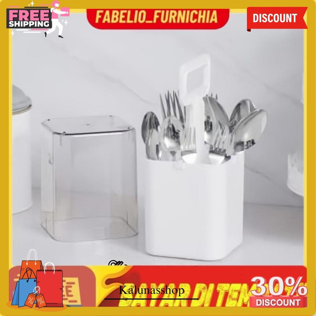 Krischef Tempat Perlatan Makan / Tempat Sendok Tempat Garpu Tempat Sumpit / Utensil Holder With Cove