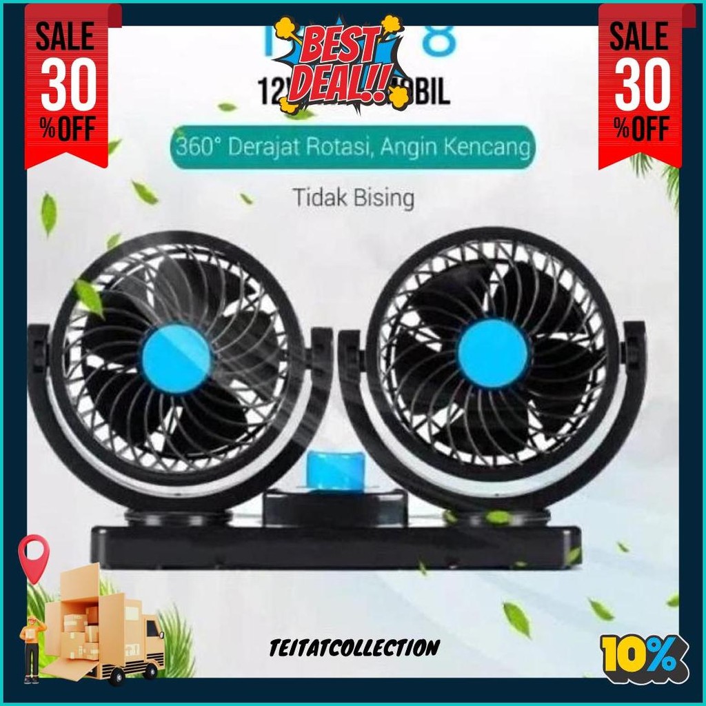 Kipas Angin Mobil Vanstar/ Car Cooling Double Fan/Kipas Angin Mobil Pick Up/Kipas Mobil Super Dingin