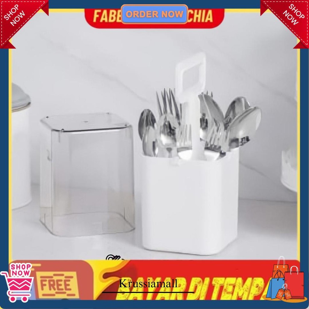 Krischef Tempat Perlatan Makan / Tempat Sendok Tempat Garpu Tempat Sumpit / Utensil Holder With Cove