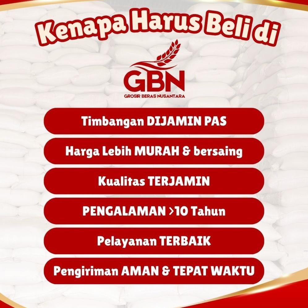 

Beras Cap Rojolele Spesial - Kualitas Super / Butir Bagus / Beras Tidak Lengket