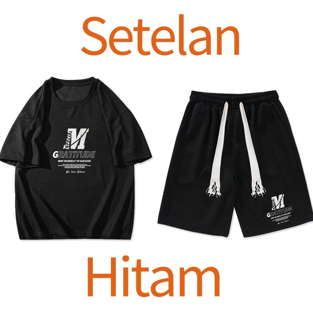 Gratis Ongkir Xtra Baju Setelan  Kaos  Pria Outfit Cowok 1 Set  Setelan Cowok Keren 2024 One Set Pri